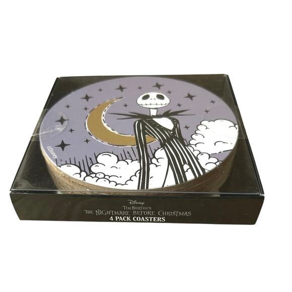 Disney Coaster Set, Tim Burton Nightmare Before Christmas, Halloween, Boo Gift - Picture 3 of 3
